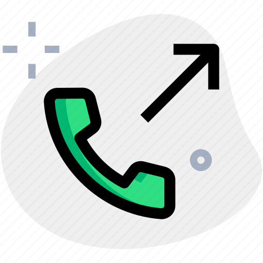 Phone, outgoing, call, communication icon - Download on Iconfinder