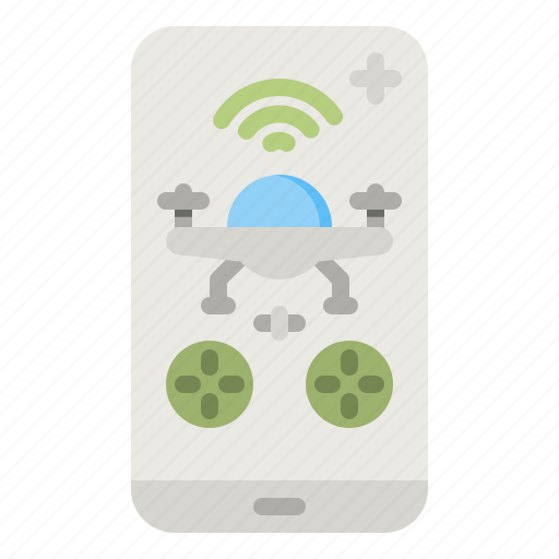 Drone, app, remote, control, mobile icon - Download on Iconfinder