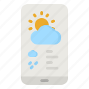 weather, climate, smartphone, cloud, technology