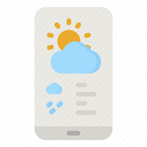 Weather, climate, smartphone, cloud, technology icon - Download on Iconfinder