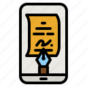 contract, sign, document, mobile, phone