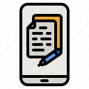 document, mobile, application, phone, file