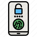 fingerprint, touch, smartphone, security, lock