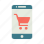 application, cart, ecommerce, mobile phone, shopping, smartphone, user interface 