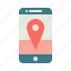 application, direction, location, marker, mobile phone, navigation, smartphone 