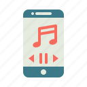 application, mobile phone, music, player, smartphone, song, user interface