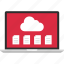 cloud, data, files, laptop, online 