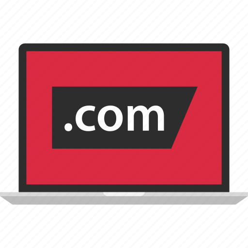 Com, domain, extension, internet, laptop, online icon - Download on Iconfinder