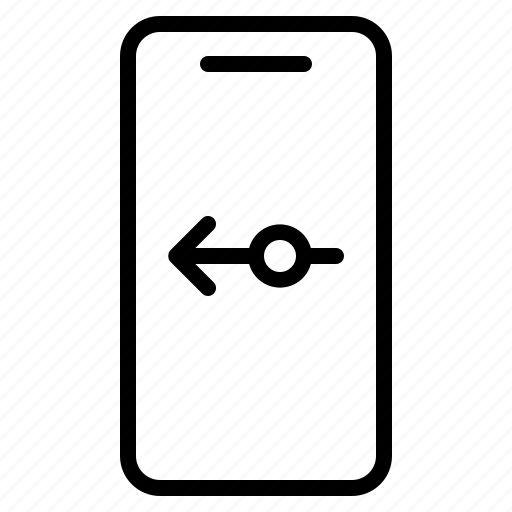 Phone, arrow, left, slide, direction icon - Download on Iconfinder