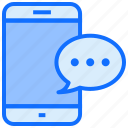 mobile, phone, chat, message, ui, smartphone, device