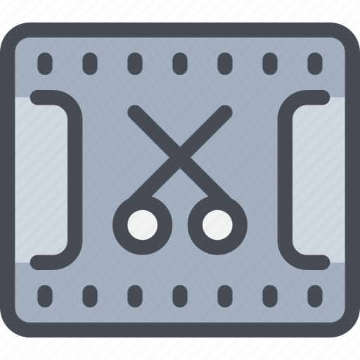 Cut, edit, media, production, video, videography icon - Download on Iconfinder