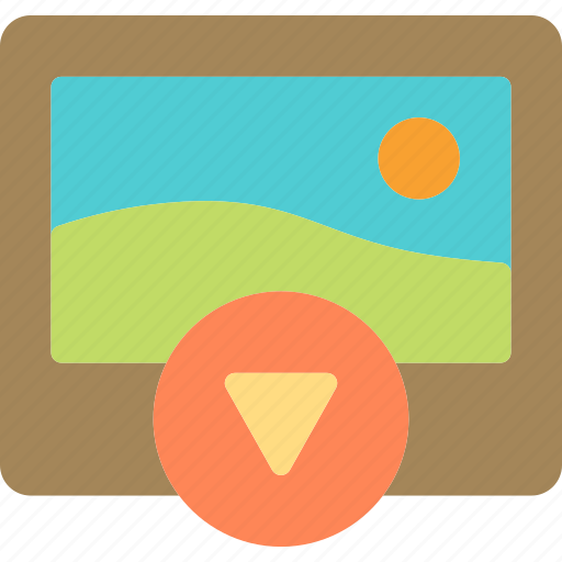 Down, edit, photography, picture icon - Download on Iconfinder