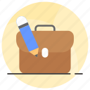 portfolio, bag, briefcase, satchel, case, attache, luggage