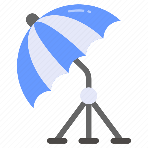 Umbrella, studio, stand, parasol, photography, light, tripod icon - Download on Iconfinder