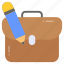 portfolio, bag, briefcase, satchel, case, attache, luggage 