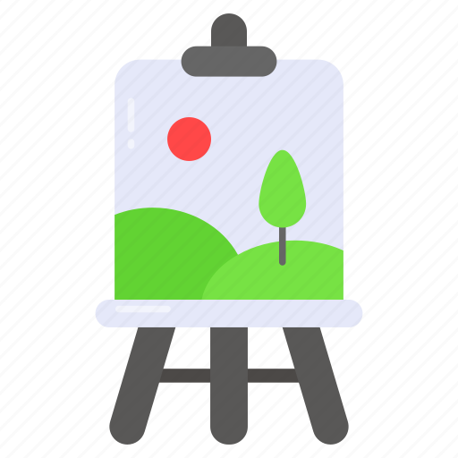 Painting, canvas, nature, easel, board, sun, art icon - Download on Iconfinder