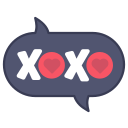 kiss, layer, message, photo, sticker, word, xoxo 