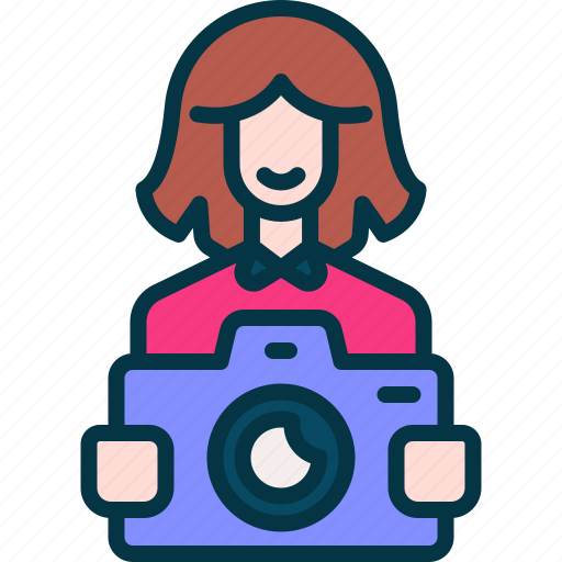 Photographer, photo, camera, person, occupation icon - Download on Iconfinder