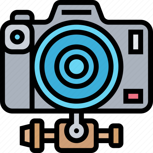 Front, camera, digital, aperture, photo icon - Download on Iconfinder