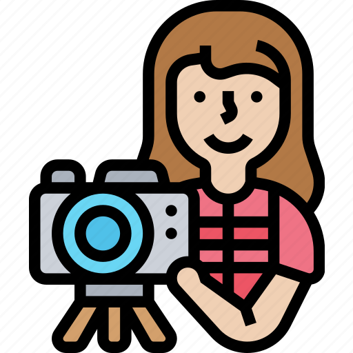 Photographer, journalist, paparazzi, professional, traveler icon - Download on Iconfinder
