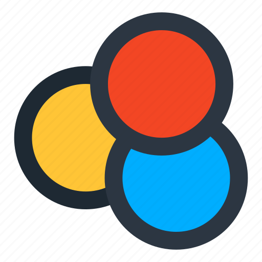 Venn diagram, overlapping diagram, intersection diagram, overlapping circles, venn chart icon - Download on Iconfinder