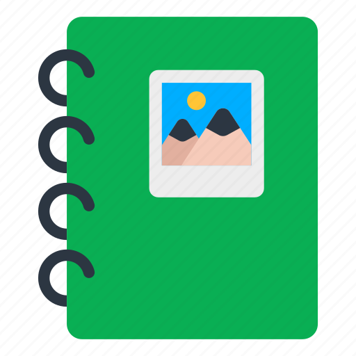 Scrapbook, photo album, photo journal, jotter, diary icon - Download on Iconfinder