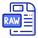 raw file, format, extension, document