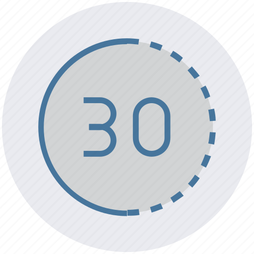 Alarm, clock, deadline, thirty minutes, time, watch icon - Download on Iconfinder