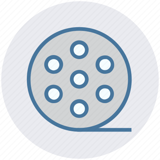 Film, film reel, movie reel, photography, record, reel, video icon - Download on Iconfinder