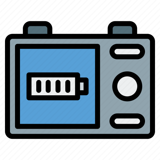 Photography, filled, full, battery icon - Download on Iconfinder