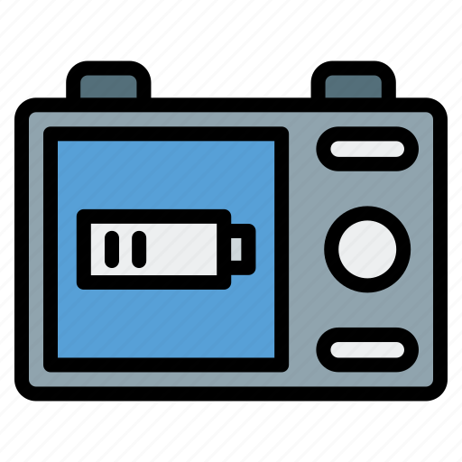 Photography, filled, low, battery icon - Download on Iconfinder