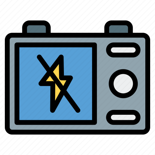 Photography, filled, no, flash icon - Download on Iconfinder
