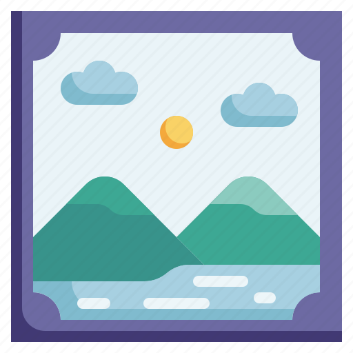 Photo, frame, picture, furniture, and, household, home icon - Download on Iconfinder