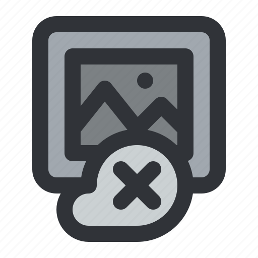 Cloud, delete, image, photo, picture, remove, close icon - Download on Iconfinder