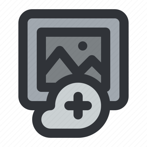 Add, cloud, image, photo, picture, plus icon - Download on Iconfinder