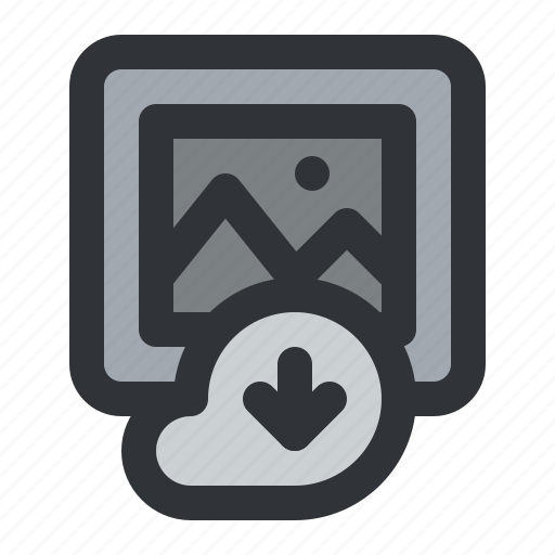 Cloud, download, image, photo, picture, arrow icon - Download on Iconfinder