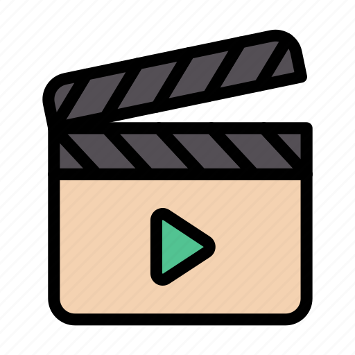 Clapper, board, movie, camera, theater icon - Download on Iconfinder
