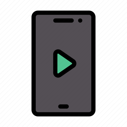 Mobile, phone, video, player, device icon - Download on Iconfinder