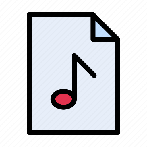 Music, file, media, audio, melody icon - Download on Iconfinder