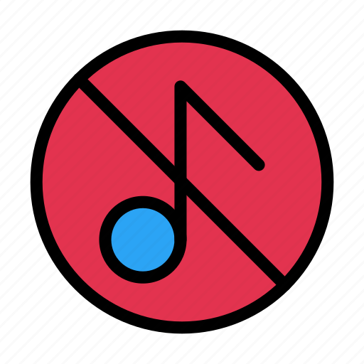 Music, notallowed, hide, media, sound icon - Download on Iconfinder