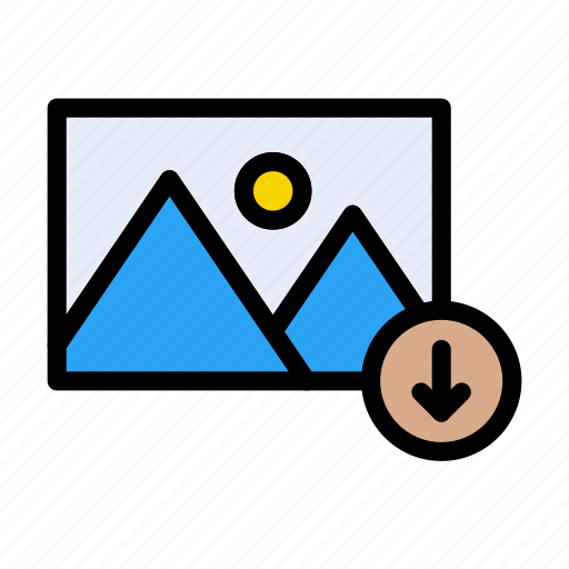 Photo, album, gallery, download, save icon - Download on Iconfinder