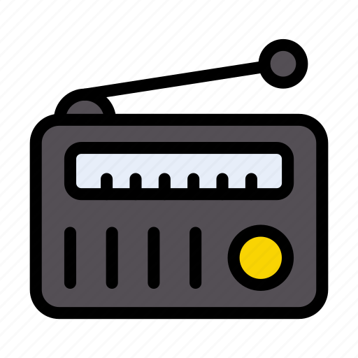Radio, tape, antenna, music, media icon - Download on Iconfinder