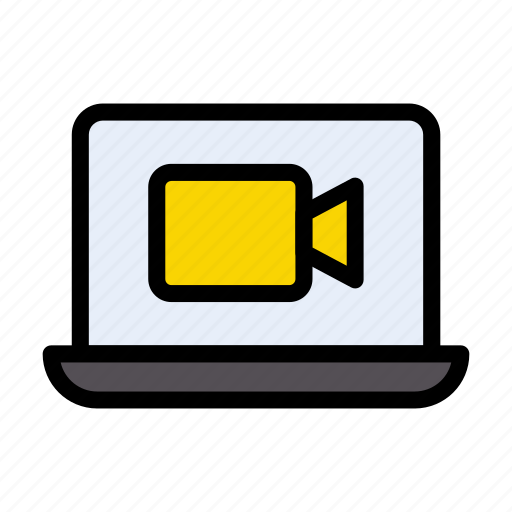 Video, recording, movie, film, laptop icon - Download on Iconfinder