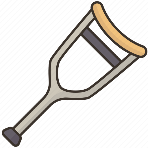 Crutches, armpit, injury, rehabilitation, healthcare icon - Download on Iconfinder