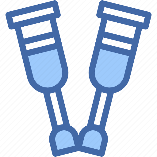 Crutches, crutch, health, injury, medical, tools, and icon - Download on Iconfinder