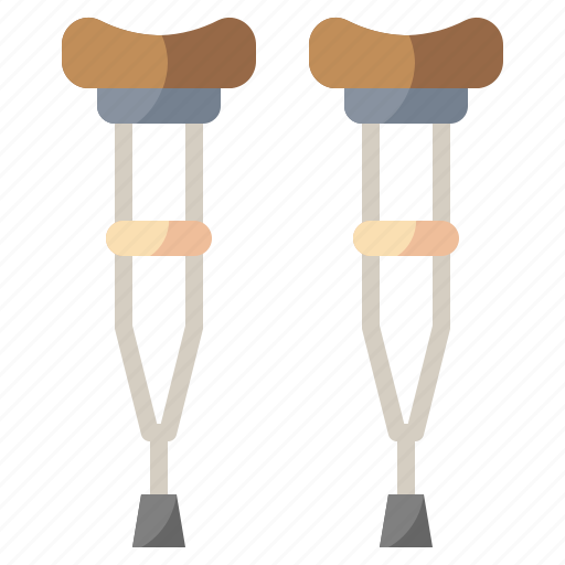 Amputation, crutch, crutches, disabled, healthcare, injury, medical icon - Download on Iconfinder