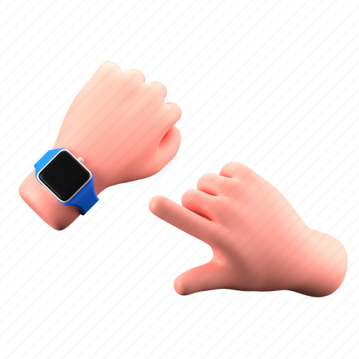 Smartwatch, deceive, gadget, clock, time, device, technology 3D illustration - Download on Iconfinder