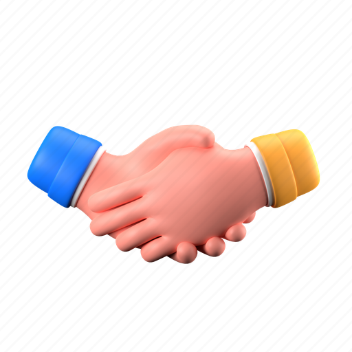 Handshake, deal, agreement, partnership, collaboration, hand gesture, hand 3D illustration - Download on Iconfinder