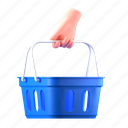 basket, cart, bring a shopping basket, bag, checkout, shopping, e-commerce, marketing, hand gesture 
