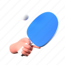 ping pong, table tennis, paddle, ball, bat, sport, game, hand gesture, finger